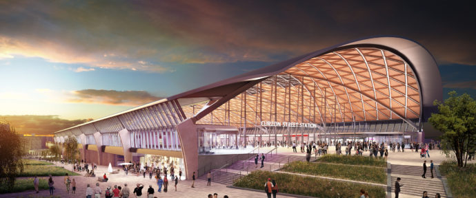 Design vision for a new Curzon Street station.