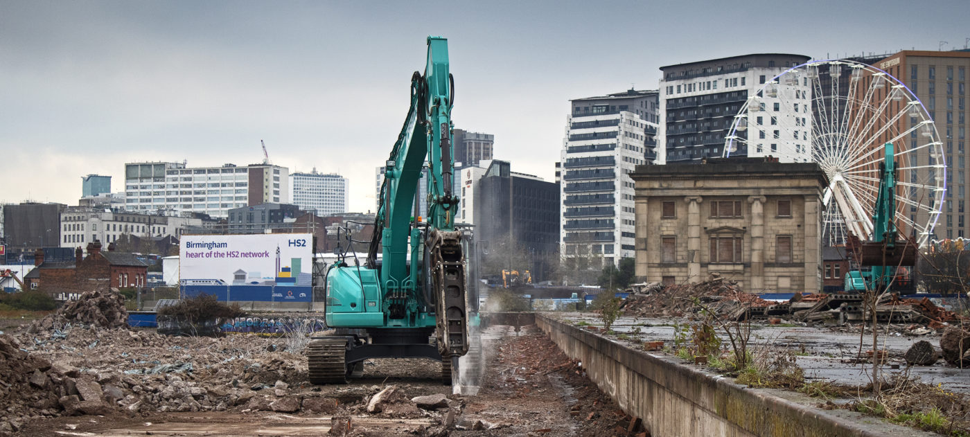 demolition work at Curzon Street