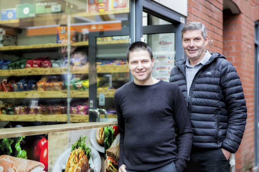 John Wilson and Alex Mustafa, owners of Bon Bon Cafe