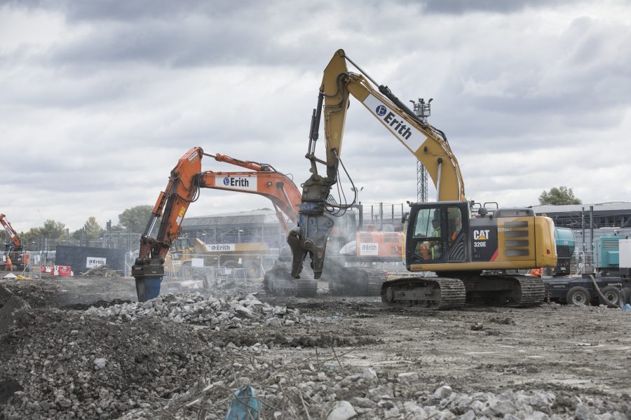Construction at old oak common