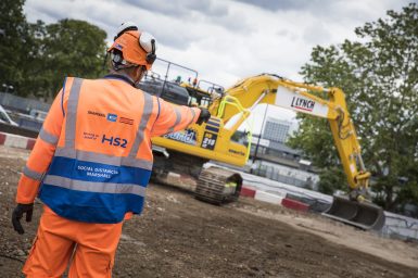 HS2 works in Solihull